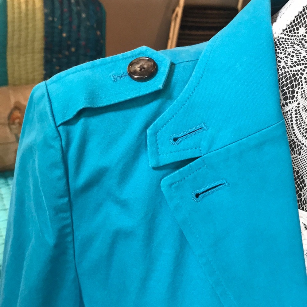 Talbots aqua jacket - Picture 4 of 7